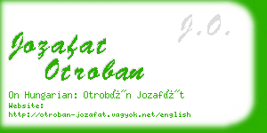 jozafat otroban business card